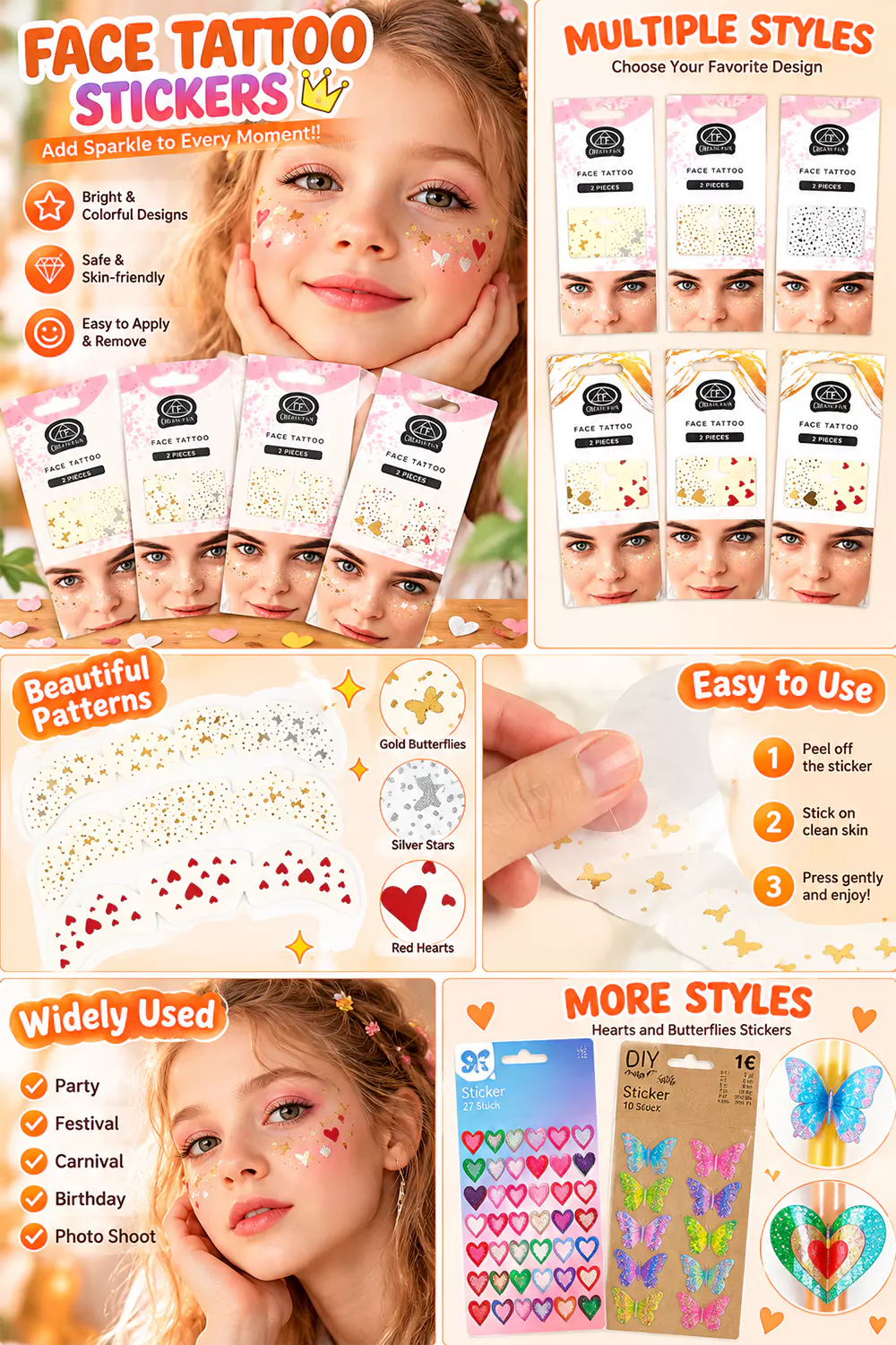 Face Tattoo Sticker