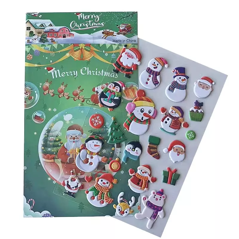 PU Faux Leather Puffy Sticker